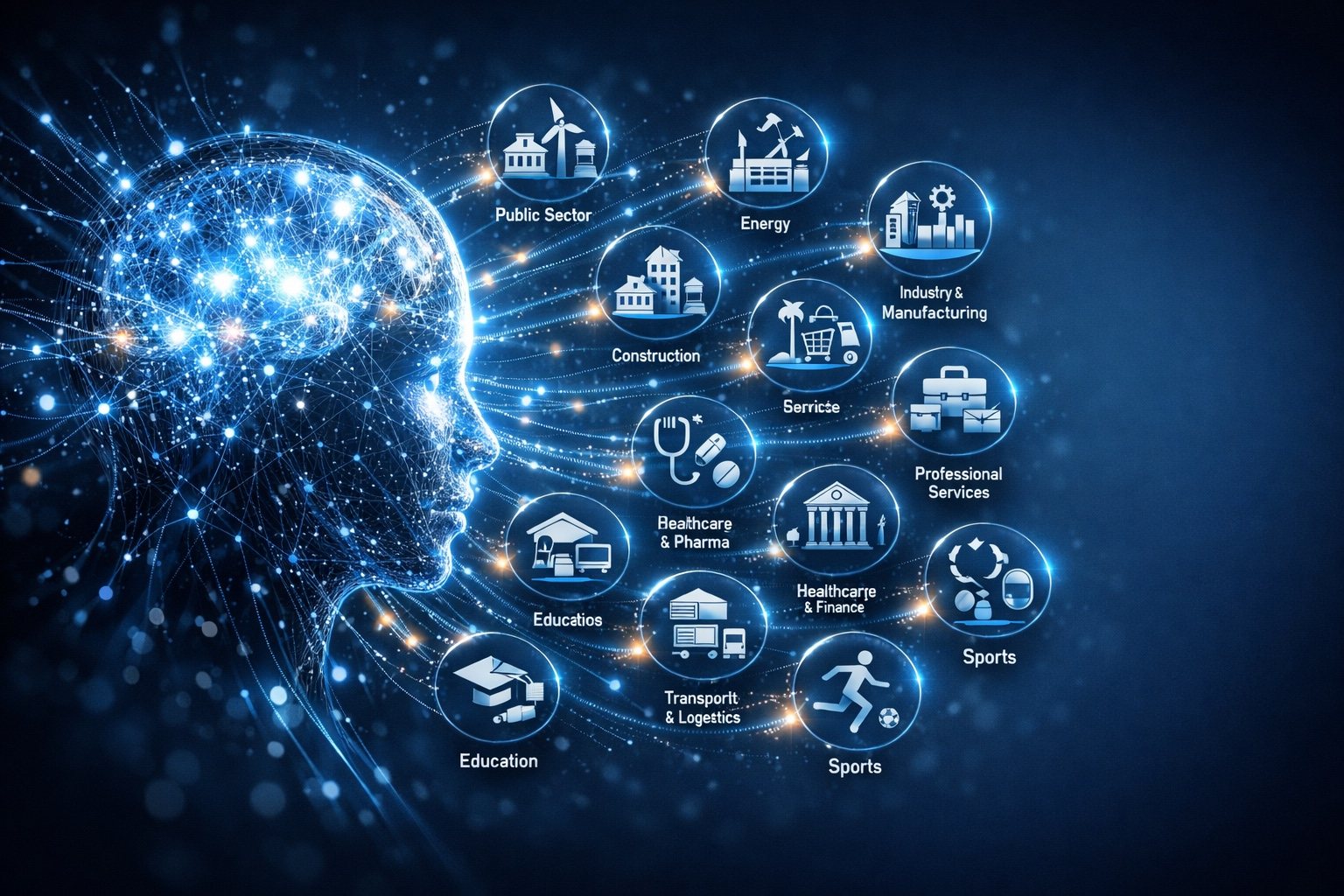 Aplicación de inteligencia artificial por sectores
